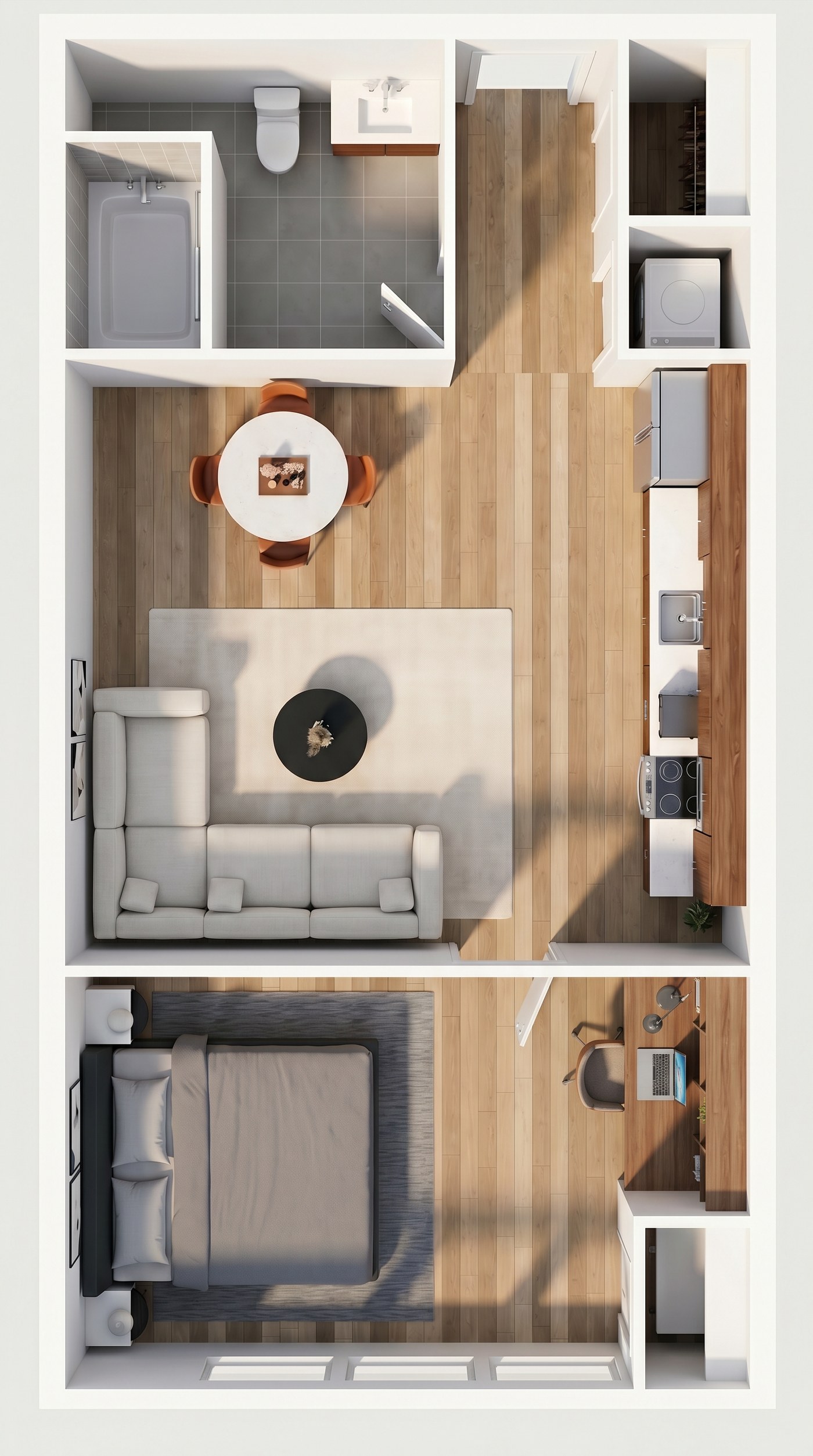 Studio One floor plan